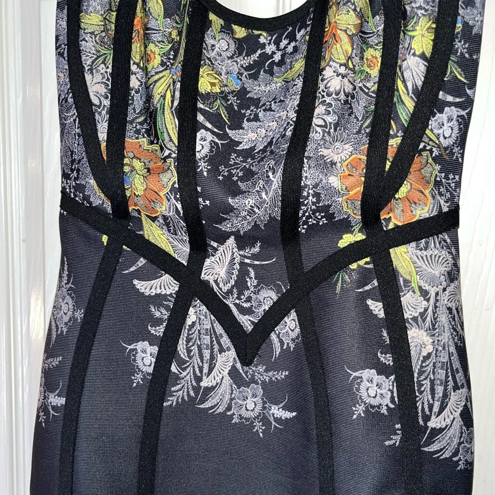 Fashion Nova bandage floral bubble Midi Dress - Picture 4 of 10